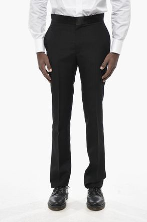 Givenchy Pantaloni in Lana con Dettaglio in Satin in Vita Givenchy