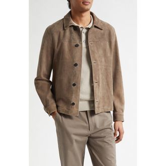 Sunspel Suede Jacket in Light Tan26 at Nordstrom, Size X-Large