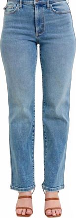 Judy Blue Monroe High Rise Straight Leg Jean In Medium Blue