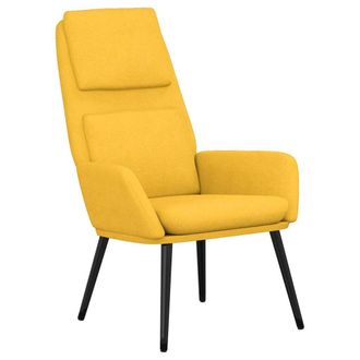 vidaXL Sill&oacute;n De Relax De Tela Amarillo Mostaza Vidaxl