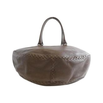 Bottega Veneta Pre-owned Handbags, female, Brown, Size: ONE SIZE Pre-owned Leather Tote Bag