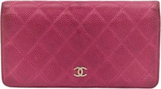 Chanel Pre-owned Wallets, female, Pink, Size: ONE SIZE Pre-owned Leather Wallet