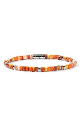John Hardy Heishi Bead Bracelet in Orange at Nordstrom, Size Medium
