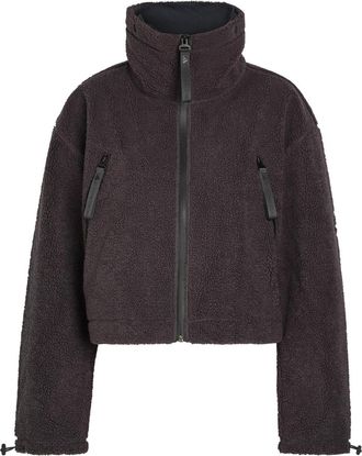Stella McCartney Adidas X Stella Mccartney Hooded Cropped Fleece Jacket - Black - S (UK8-10 / S)
