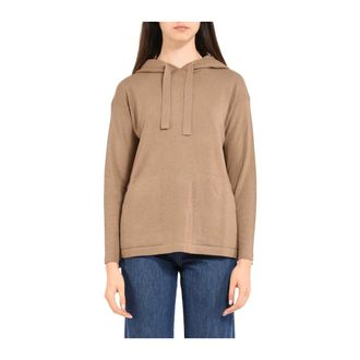 Max Mara Dames, Sweatshirts & Hoodies, Bruin, Maat: S Wol