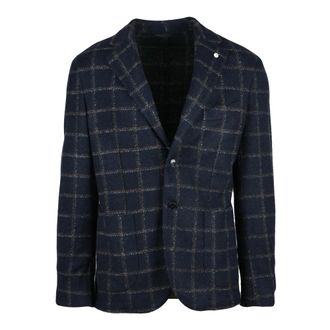 L.B.M. 1911 L.b.m. 1911, Heren, Jassen, Blauw, Maat: XL Wol