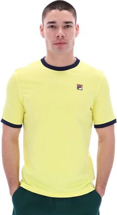 Fila Fila Vintage Marconi LM1836AT Essential Ringer Half Sleeve T-Shirt X-Large Yellow