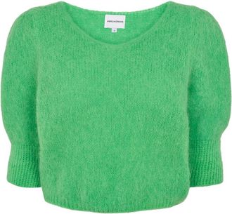 Americandreams Koa Alpaca Pullover - Dames - Ronde hals truien - Groen - XL - Wol - Truien & Vesten