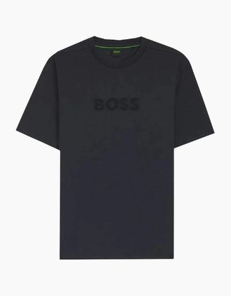 HUGO BOSS Mens Hugo Boss Mens Navy Terrace Logo T-shirt - Size: 44