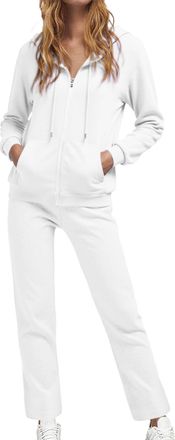 Generic Women 2 Piece Outfits Hoodie Sweatshirt Tracksuit & Oversized Jogger Sweatpants Y2K Sweatsuit Set, Oversized Fit, Breathable Sweat-Suits Jogging Leisu