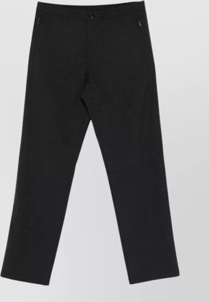 Emporio Armani wool trousers zip pockets belt loops