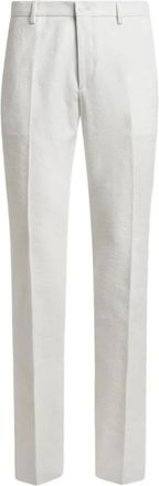 Etro Pantaloni a fiori jacquard - Bianco