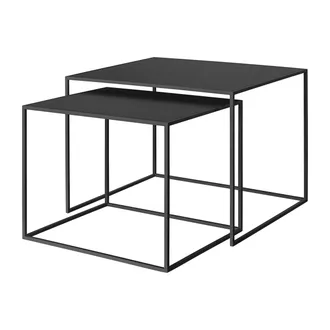 Blomus Fera Beistelltisch, L, schwarz (2er-Set)