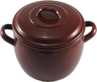 Wurko Olla Alta 20cm C/tapa Abombada Ind A/esm Teja Estrella