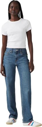 Levi's Damesjeans met lage taille en rechte pijpen uit de Pro-collectie (Donkerblauw)