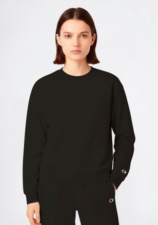 Champion Sweatshirt CHAMPION ICONS TONAL loose fit Terry crewneck sweatshirt, Damen, Gr. XXL, nbk, Obermaterial: 69% Baumwolle, 31% Polyester, normal, Rundhals