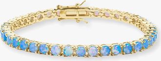 Melinda Maria Womens Grand Heiress Tennis Bracelet In Gold