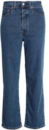 Levi's RIBCAGE STRAIGHT ANKLE DARK INDIGO - FLAT FINISH