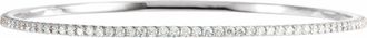 Diamond2Deal 14k Gold 3 CTW Lab-Grown Diamond Stackable Bangle Bracelet 8