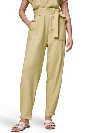 DKNY Belted Tapered Pants in Citrus at Nordstrom, Size X-Large