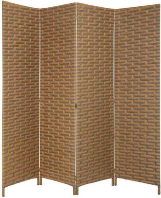 Wanderlust Deco Wanderlust Deco - Biombo de papel trenzado 4 hojas 50(x4)x3x180