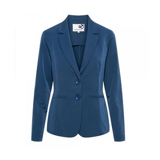 &Co Woman Jassen, Dames, Blauw, XS, Leer, Phileine Travel Blazer