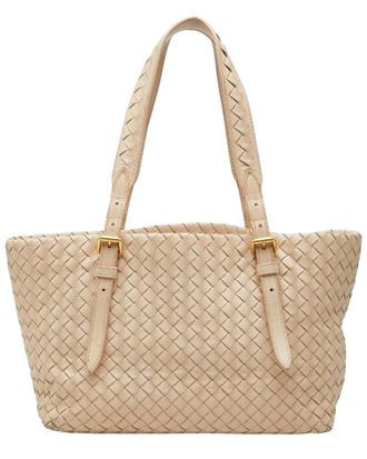 Bottega Veneta Pink Intrecciato Leather Tote (Authentic Pre-Loved)