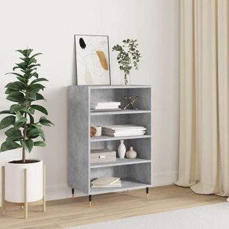 vidaXL Vidaxl - Credenza Grigio Cemento 57x35x90 cm in Legno Multistrato