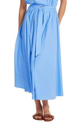 Bishop + Young Camryn Poplin Skirt in Azure at Nordstrom, Size X-Small
