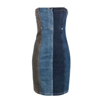 Moschino Kleedjes, Dames, Blauw, S, Short Kleedjes