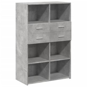 Berkfield Home Highboard Concrete Grey 80x42.5x124 cm Engineered Wood