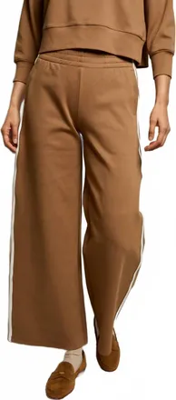 perfectwhitetee Mikos Wide Leg Pants In Mocha