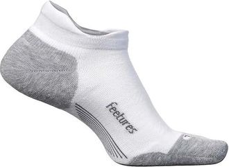 Feetures Elite Max Cushion No Show Tab No Show Socks Shoes White 1 : MD (US Mens Shoe 6-8.5 - Womens Shoe 7-9.5), Spandex/Polyester/Nylon