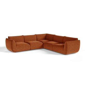 Sia Home Sof&aacute; panor&aacute;mico modular de terciopelo chenilla