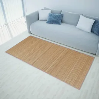 vidaXL Tappeto Rettangolare In Bamb&ugrave; Marrone 150 X 200 Cm - Vidaxl