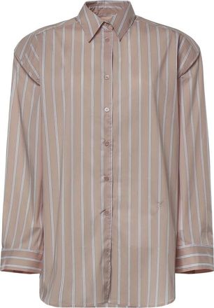 Frankie Shop Overhemden, Dames, Veelkleurig, L, Katoen, Oana Katoenen Gewatteerd Shirt