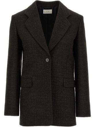 The Row Blazer met enkele rij knopen - Bruin