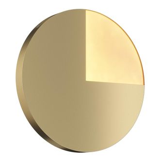 Maytoni Aplique de pared led 10w moderno y elegante circular dorado &oslash; 38,1 cm