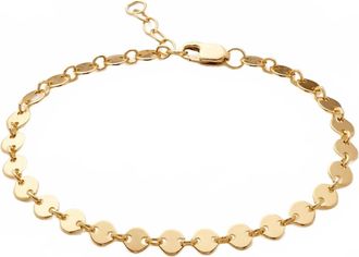 Made by Mary Womens Poppy Bracelet In Gold