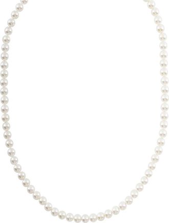 Serge DeNimes Cultured Pearl Necklace in Silver at Nordstrom