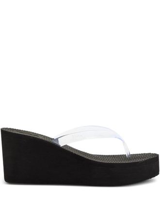 Ancient Greek Sandals wedge clear sandals - women - Rubber/Polyethylene vinyl acetate (PEVA)/Polyethylene vinyl acetate (PEVA) - 39 - White