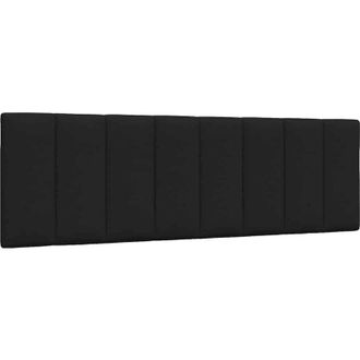 vidaXL Cabecero De Cama Acolchado Tela Negro 160 Cm Vidaxl