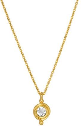 Ottoman Hands Birthstone Pendant Necklace in April at Nordstrom