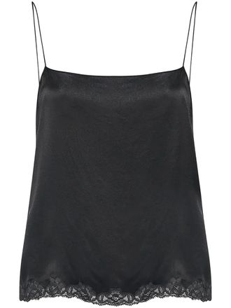 The Row Kilari top - women - Cotton/Silk/Polyamide - 6 - Black