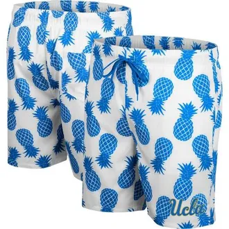 Colosseum Mens Colosseum White/Blue UCLA Bruins Pineapple Swim Shorts at Nordstrom, Size X-Large