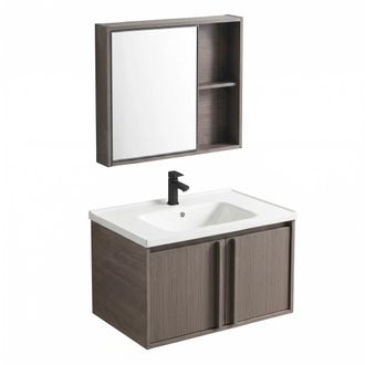 Rea Un Conjunto De Muebles De Ba&ntilde;o Con Lavabo Rea Gama T25023 Kjm 60cm Brown