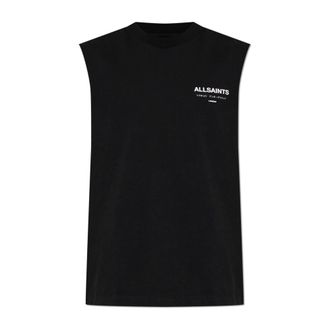 AllSaints Sleeveless Tops, male, Black, Size: XL Underground Sleeveless T-shirt