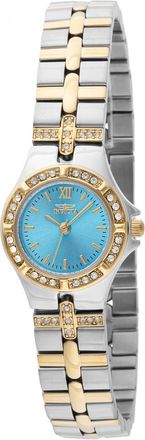 Invicta Wildflower Quartz Crystal Turquoise Dial Ladies Watch 45873