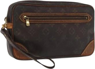 Louis Vuitton Pre-owned Clutches, female, Brown, Size: ONE SIZE Pre-owned Vintage Canvas Clutch