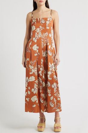 Ciebon Carisa Sleeveless Flare Maxi Dress in Amber at Nordstrom, Size X-Small